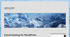 Desktop Screenshot of hosting2020.com